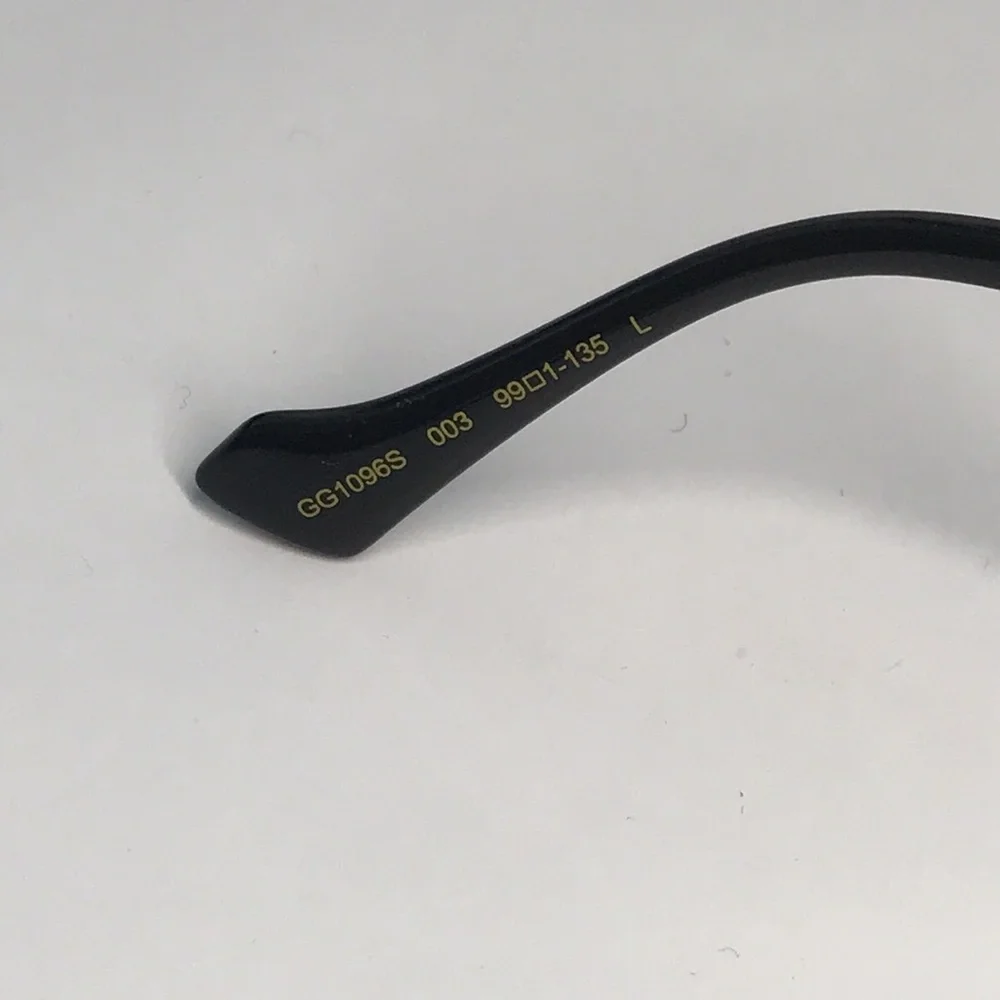 New Authentic GG1096S 003 Sunglasses by Gucci™ Shield, Material: Metal, Rimless.